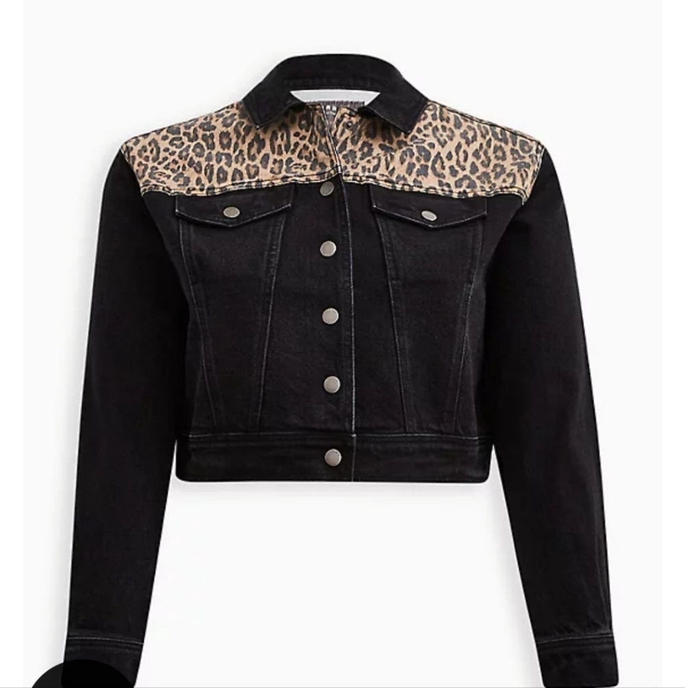 🆕️🐆LEOPARD DENIM TRUCKER JACKET🐆